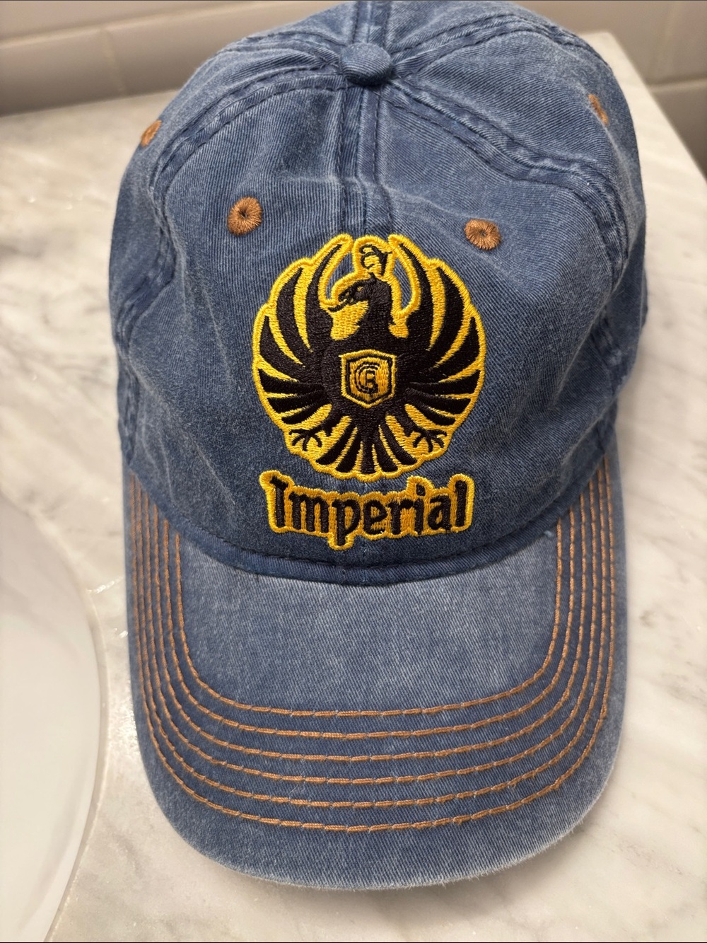Vintage Imperial Beer Baseball Hat Cap with Embroidered Logo